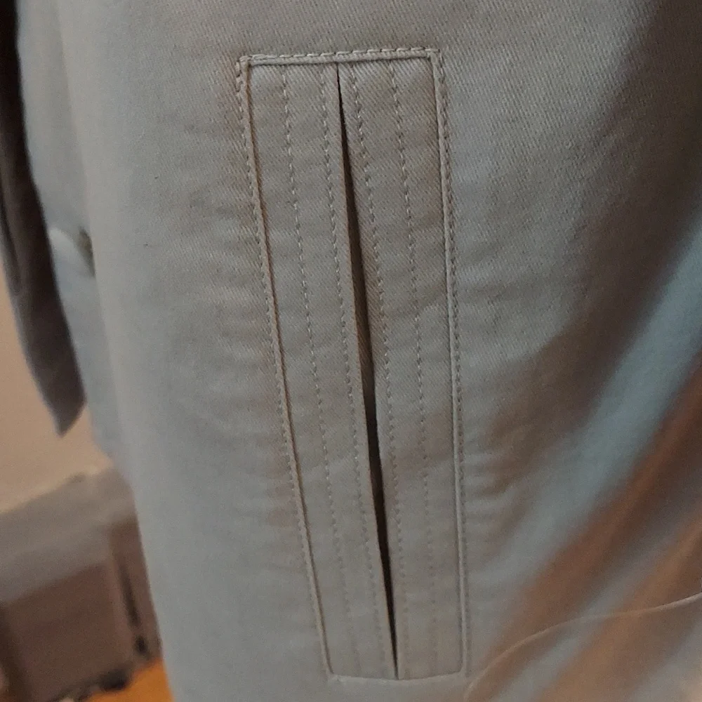 NWOT TALBOTS Chic Beige Button-Up 3/ 4 Length Sleeve sz S Jacket - Picture 6 of 11